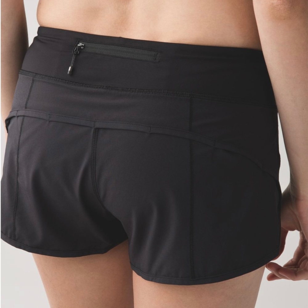 Lululemon Black 2.5 in Speed Shorts - Size 4